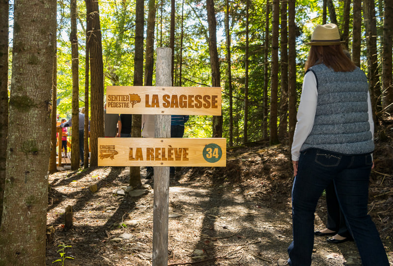 Sentier pédestre adapaté pour les aînés.